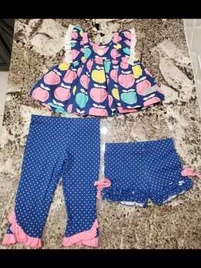 Eleanor Rose 3 Piece Set Apples Size 12 Months 12M